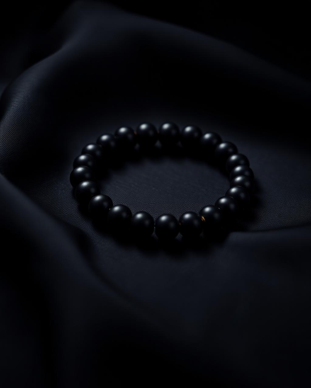 Black Tourmaline & Onyx Shield Bracelet