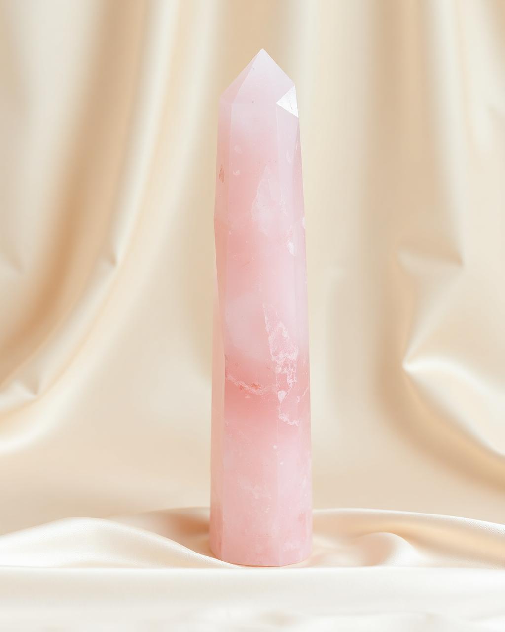 Madagascar Rose Quartz Tower